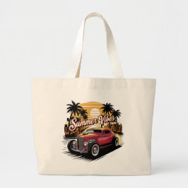 Bolsa Tote Grande Carro Clássico Vibrações de Verão