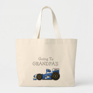 Bolsa Tote Grande Carro de corridas que vai à sacola do vovô