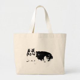 Bolsa Tote Grande Carry The Corgi Calm