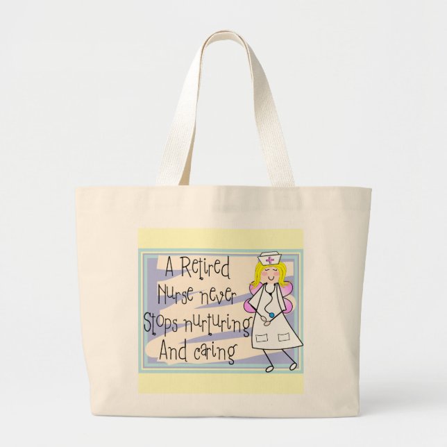 Bolsa Tote Grande Cartões & presentes aposentados da arte do anjo da (Frente)