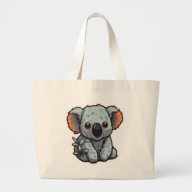 BOLSA TOTE GRANDE CARTOON KOALA BEAR (Frente)