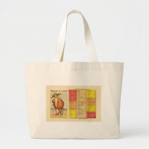 Bolsa Tote Grande Casal Antigo Engraçado na Praia Raridade