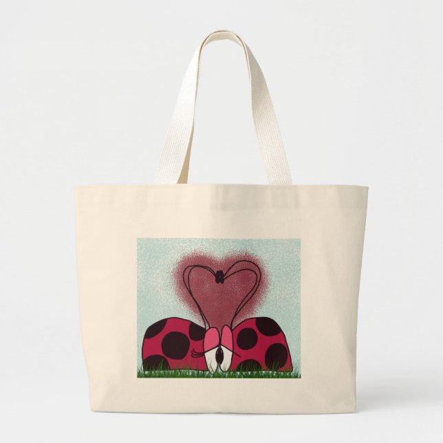 Bolsa Tote Grande Casal Ladybug (Frente)