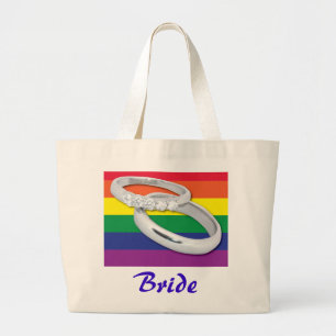 Bolsa Tote Grande Casamento Lésbico Gay
