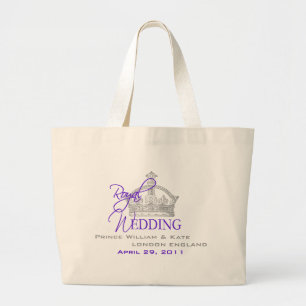 Bolsa Tote Grande Casamento real de William & de Kate
