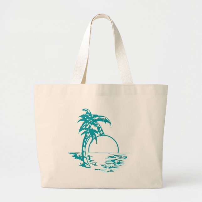 Bolsa Tote Grande Casamento Tropical Sunset (Frente)