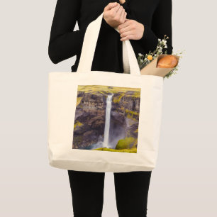 Bolsa Tote Grande Cascata do Haifox, Islândia