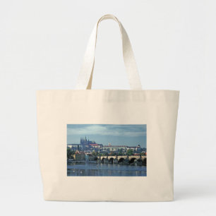 Bolsa Tote Grande Castelo Charles Bridge Prague.
