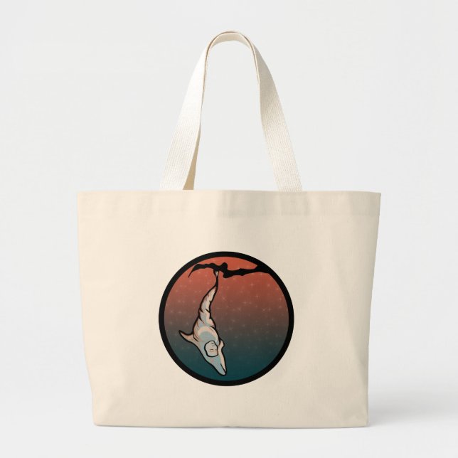 Bolsa Tote Grande casulo de golfinho (Frente)