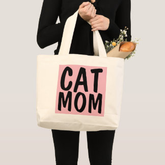 Bolsa Tote Grande CAT MOM Tote, Pink