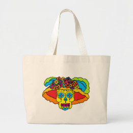 Bolsa Tote Grande Catrina Sugar Skull