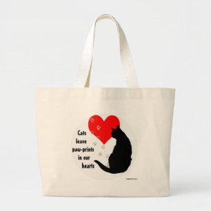 Bolsa Tote Grande cats_leave_pawprints2.jpg