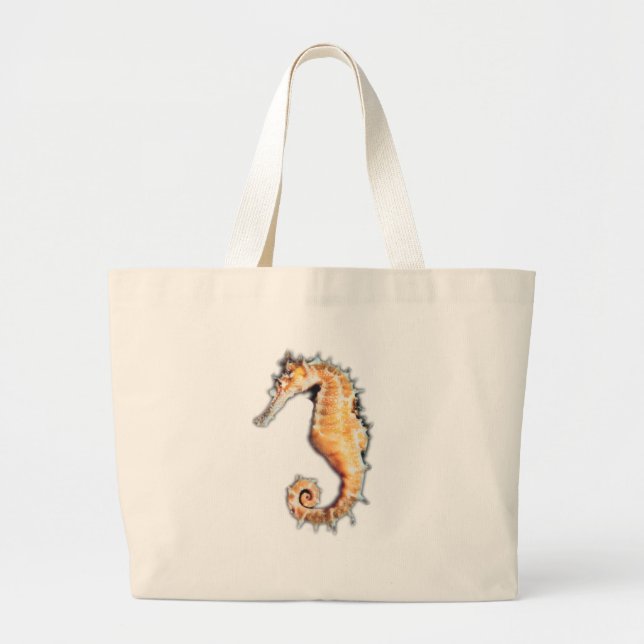 Bolsa Tote Grande Cavalo de mar (Frente)
