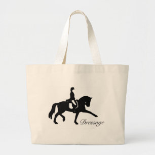 Bolsa Tote Grande Cavalo e cavaleiro do adestramento
