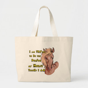 Bolsa Tote Grande Cavalo Engraçado