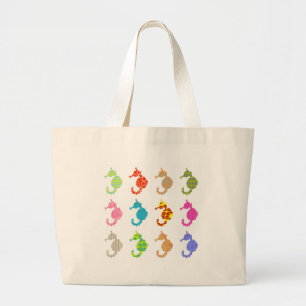 Bolsa Tote Grande Cavalo marinho modelado
