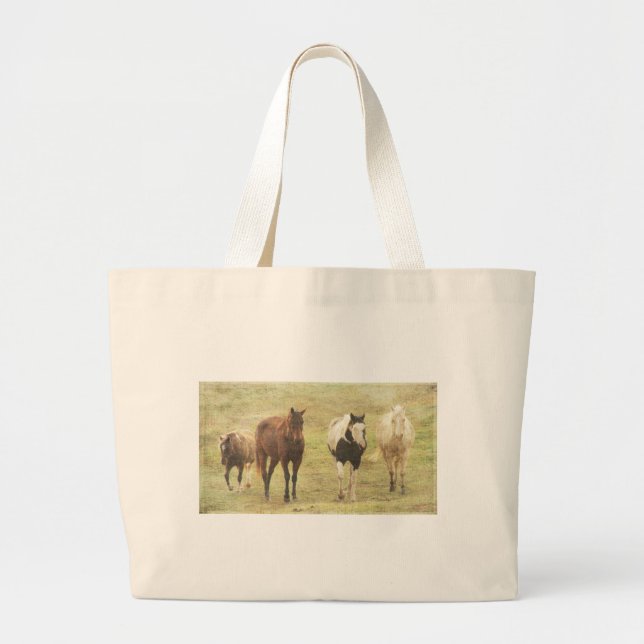 Bolsa Tote Grande Cavalos (Frente)