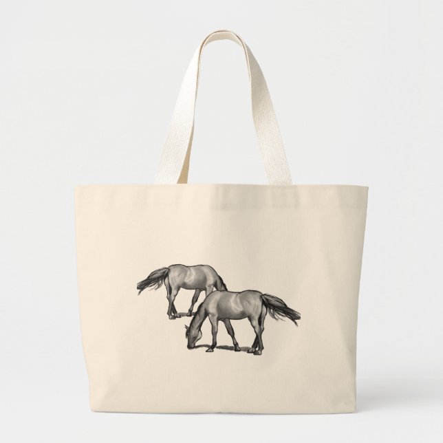 Bolsa Tote Grande Cavalos (Frente)