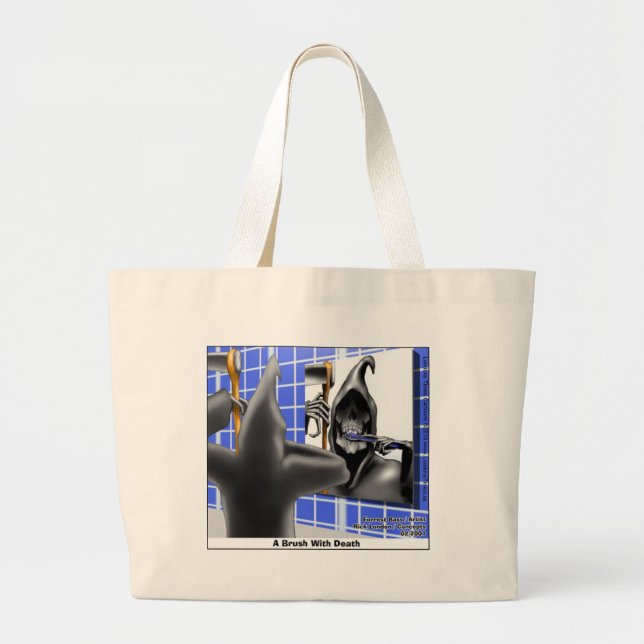 Bolsa Tote Grande Ceifeiro Brush Com Camisetas, Canecas e Presentes  (Frente)
