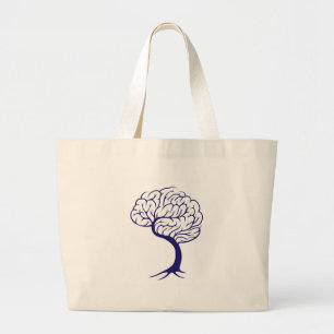 Bolsa Tote Grande Cérebro da árvore