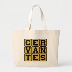 Bolsa Tote Grande Cervantes, Autor de Dom Quixote