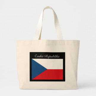 Bolsa Tote Grande Česká republika vlajka
