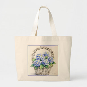 Bolsa Tote Grande Cesto de Flores