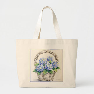 Bolsa Tote Grande Cesto de Flores