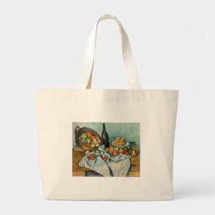 Bolsa Tote Grande Cezanne Basket Apple Impressionismo Arte