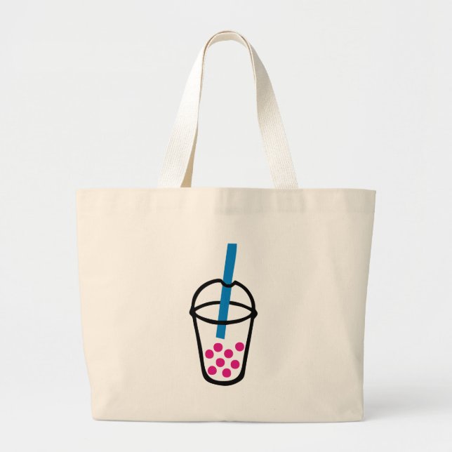 Bolsa Tote Grande Chá da bolha (Frente)