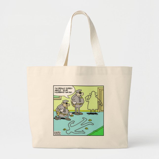 Bolsa Tote Grande Chalk Descreve Presentes e Coleções Engraçados pel (Frente)