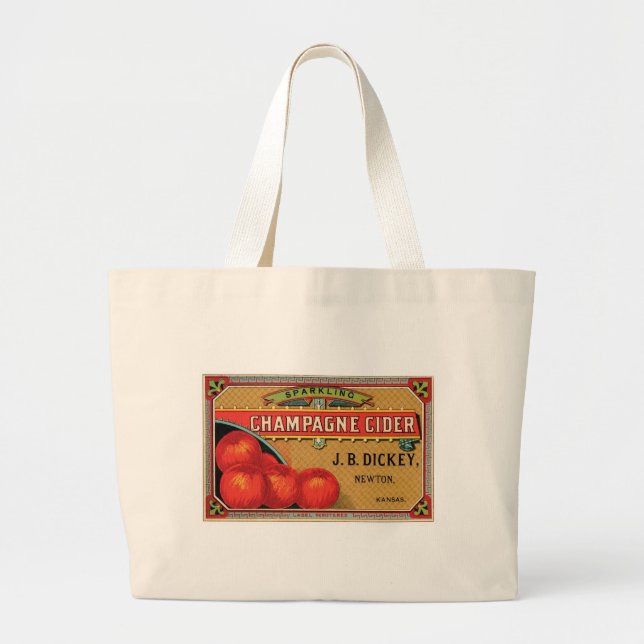 Bolsa Tote Grande Champanhe Cider JB Dickey, Newton, Kansas (Frente)