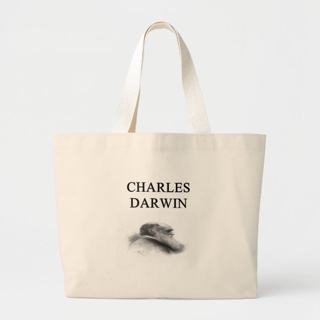 Bolsa Tote Grande Charles Darwin (Frente)