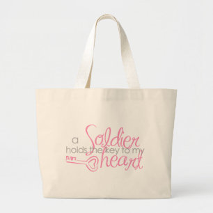 Bolsa Tote Grande Chave a meu coração