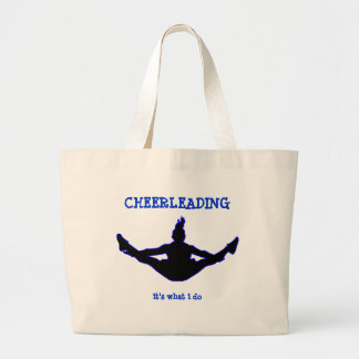 Bolsa Tote Grande Cheerleading o é o que eu faço a sacola