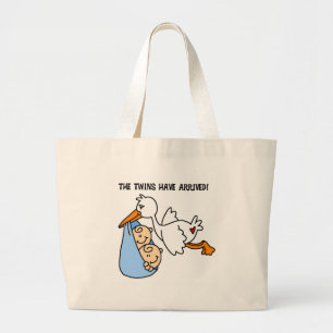 Bolsa Tote Grande Chegada gêmea da cegonha