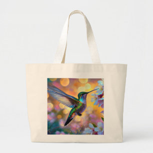 Bolsa Tote Grande Chersom Fantasy Sunrise Hummingbird