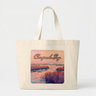 Bolsa Tote Grande Chesapeake Bay Annapolis Maryland Virginia Sunrise
