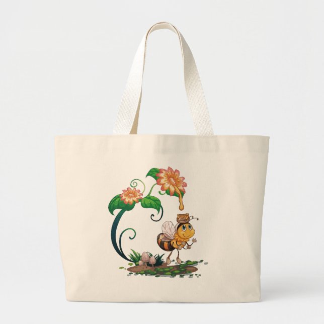 Bolsa Tote Grande Chic Carryall: A Última Coleção Tote Bag (Frente)