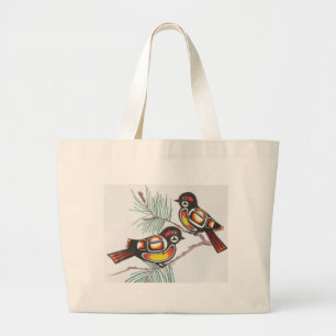 Bolsa Tote Grande chickadees 1