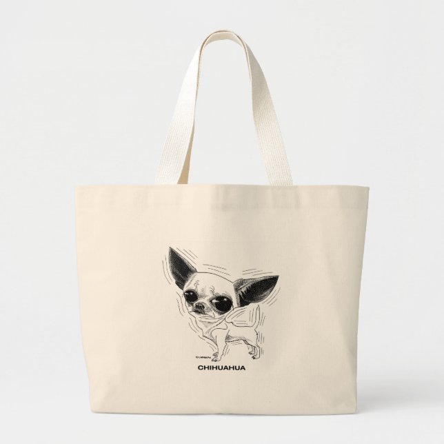 Bolsa Tote Grande Chihuahua Bag (Frente)