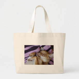 Bolsa Tote Grande Chihuahua do sono