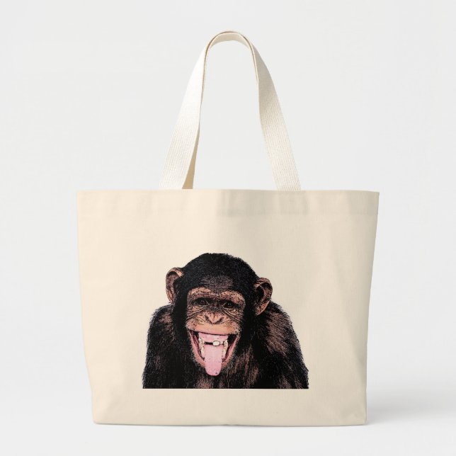 Bolsa Tote Grande Chimpanzé (Frente)