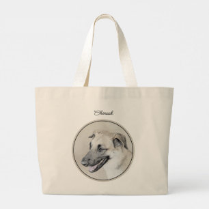 Bolsa Tote Grande Chinook Helicopter Ear Pintura Original