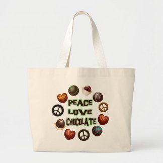 BOLSA TOTE GRANDE CHOCOLATE DO AMOR DA PAZ
