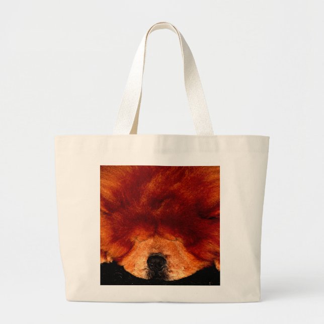 Bolsa Tote Grande Chow Chow jtcna Dormindo (Frente)