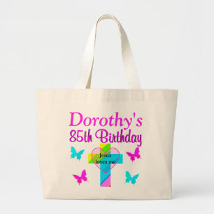 BOLSA TOTE GRANDE CHRISTIAN 85º ANIVERSÁRIO PERSONALIZADO TOTE BAG