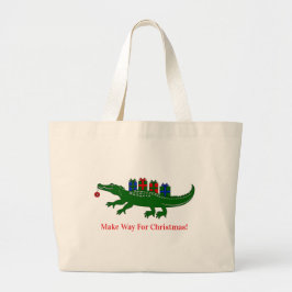 Bolsa Tote Grande Christmas Alligator Tote Bag