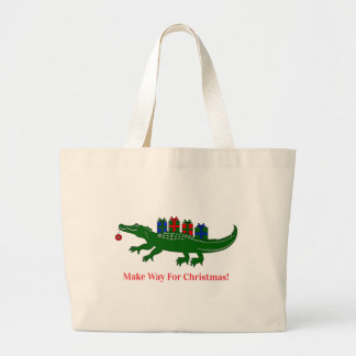 Bolsa Tote Grande Christmas Alligator Tote Bag