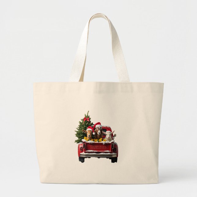 Bolsa Tote Grande Christmas Farm (Frente)